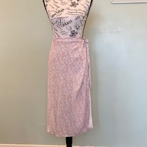 URBAN Romantics Women’s Small Flowered Ballet Pink Lightweight Wrap Skirt